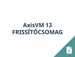 AxisVM 13 frissítőcsomag
