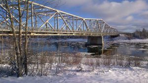 Upper Liard River híd emelése
