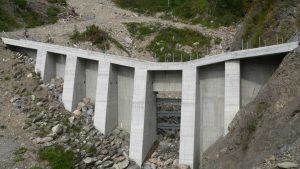 Trachtbach dam - reinforced concrete structure