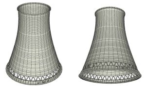 Structural reinforcement of an RC cooling tower - reinforced concrete structure