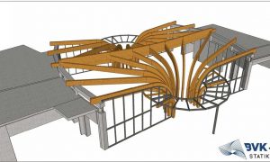 Wellness Centrum Aquamarin - timber structure